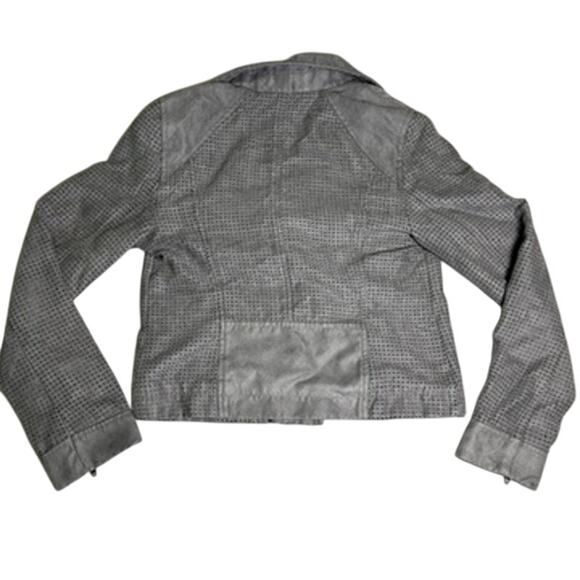 Anthropologie Hei Hei Moto Jacket Womens S Gray Lightweight Fall Layer Street - Picture 3 of 8